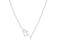 Alphabet Silver Necklace f SPE-5572